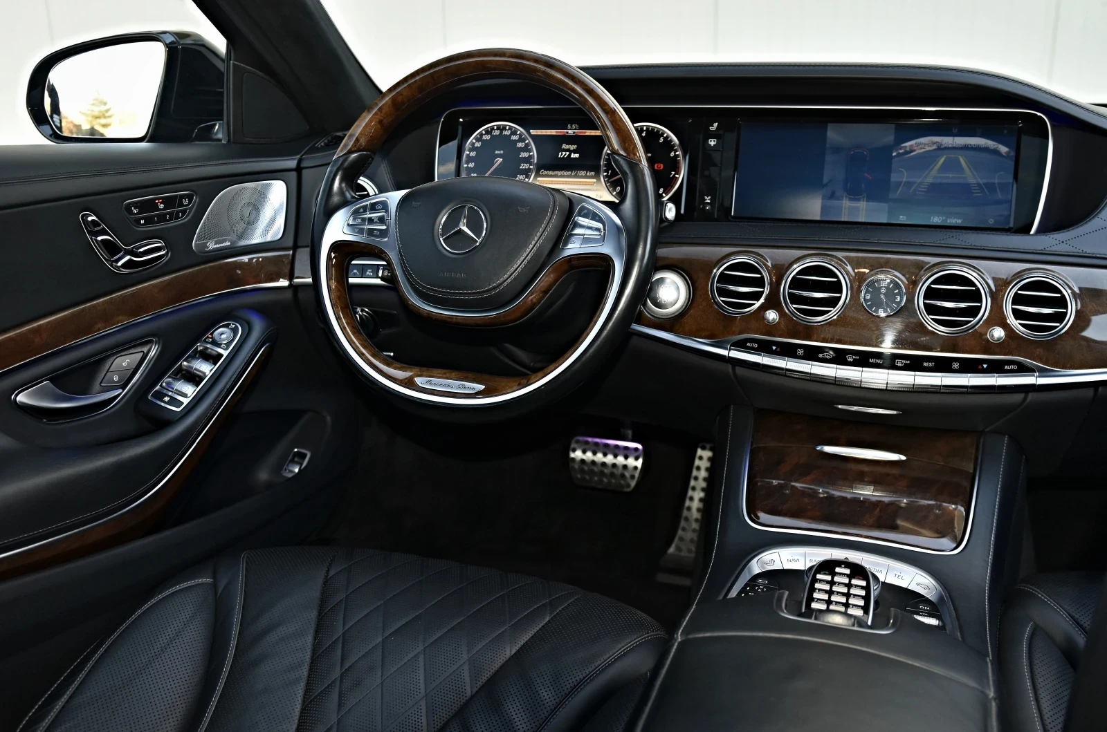 Mercedes-Benz S 500 4M 3xTV AMG Optik LONG 360 MUTIBEAM PANO HEADUP  - изображение 10