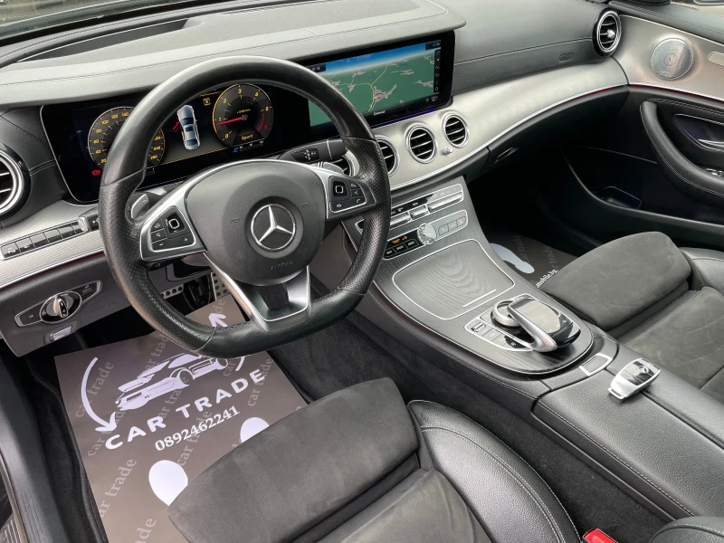 Mercedes-Benz E 220 AMG/HEAD UP/ШИТО ТАБЛО/SHADOW/20&#34;ZOLL/BURMESTE, снимка 7 - Автомобили и джипове - 52317462