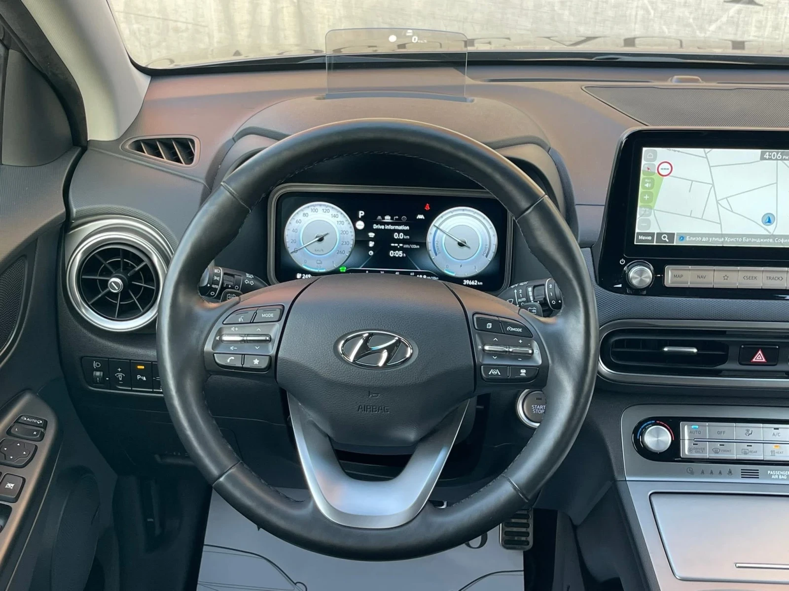Hyundai Kona PRIME* 39000KM* ГАРАНЦИЯ* 64KW/204H.P., снимка 9 - Автомобили и джипове - 55179277