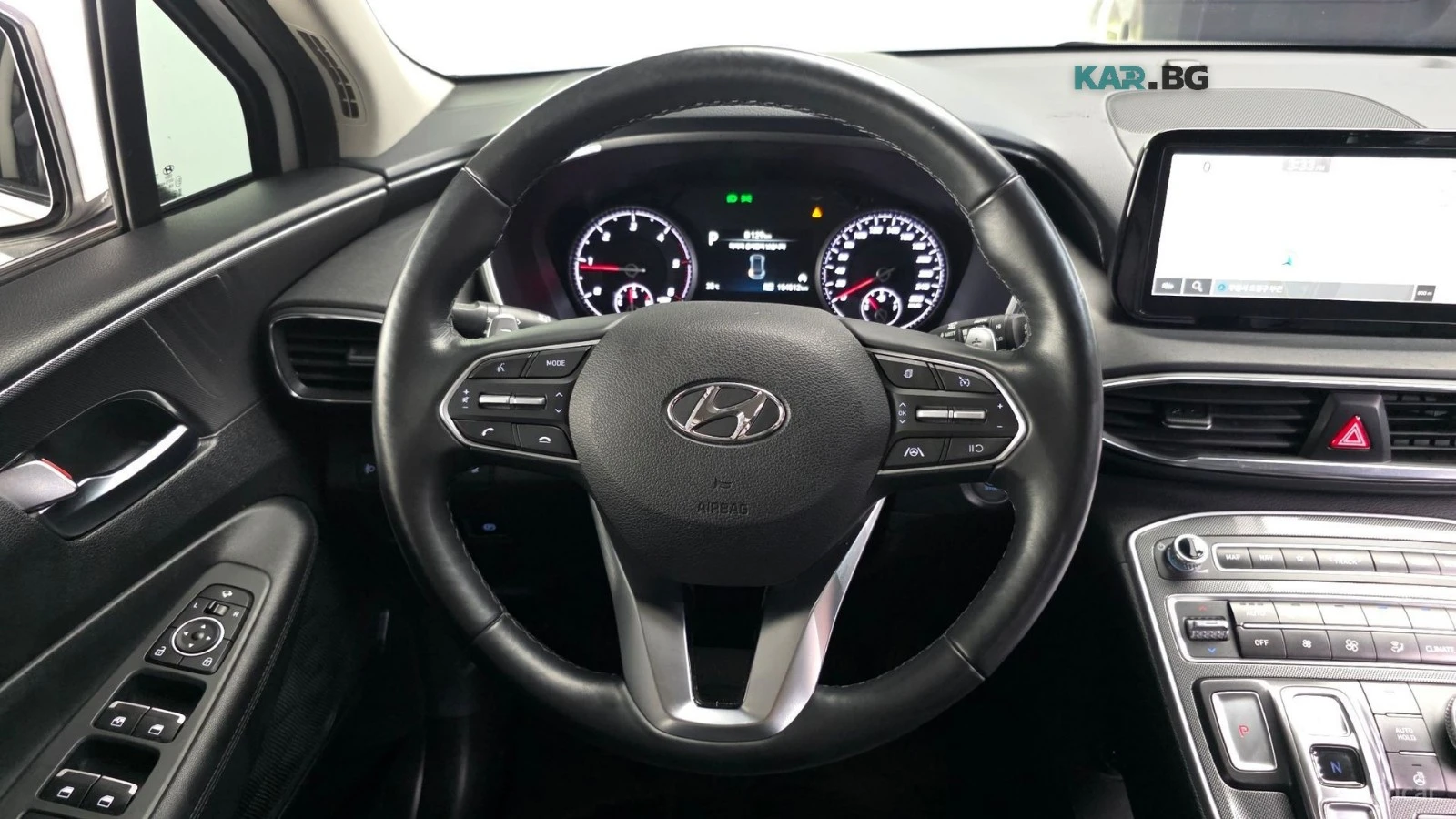 Hyundai Santa fe 2.2D Exclusive 4x4* ПОДГРЕВ* ОБДУХВАНЕ* КАМЕРА* , снимка 9 - Автомобили и джипове - 55724544