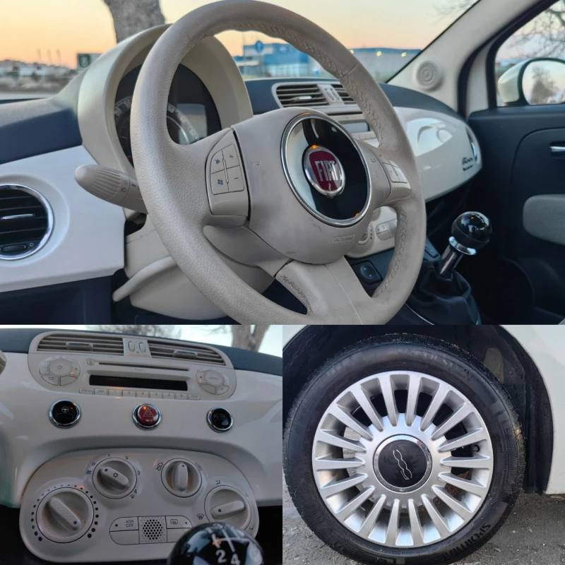 Fiat 500 1.3 ДИЗЕЛ 75 К.С. ! LOUNGE! КАТО НОВА!!!, снимка 12 - Автомобили и джипове - 49214088