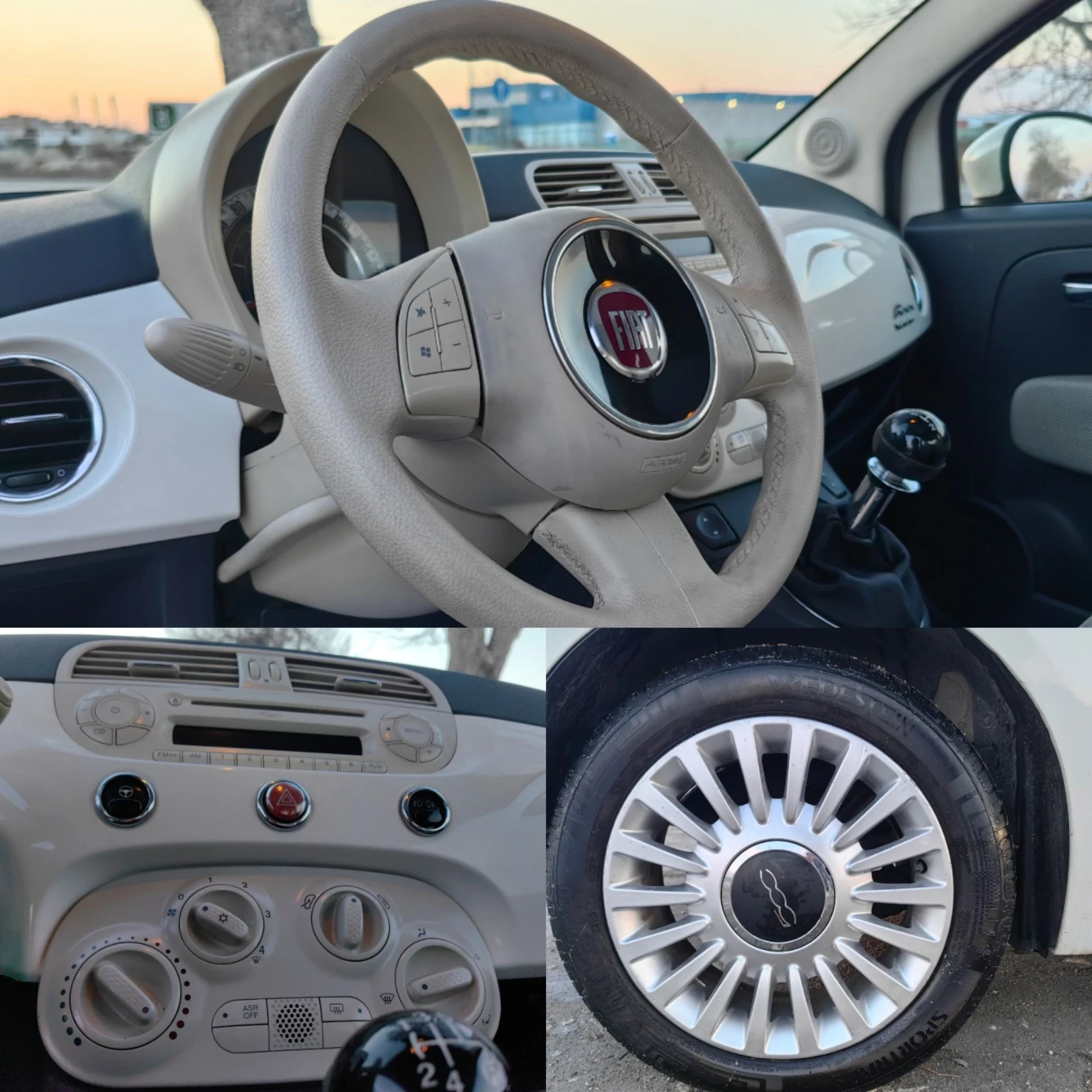 Fiat 500 1.3 ДИЗЕЛ 75 К.С. ! LOUNGE! КАТО НОВА!!! | Mobile.bg — изображение 12