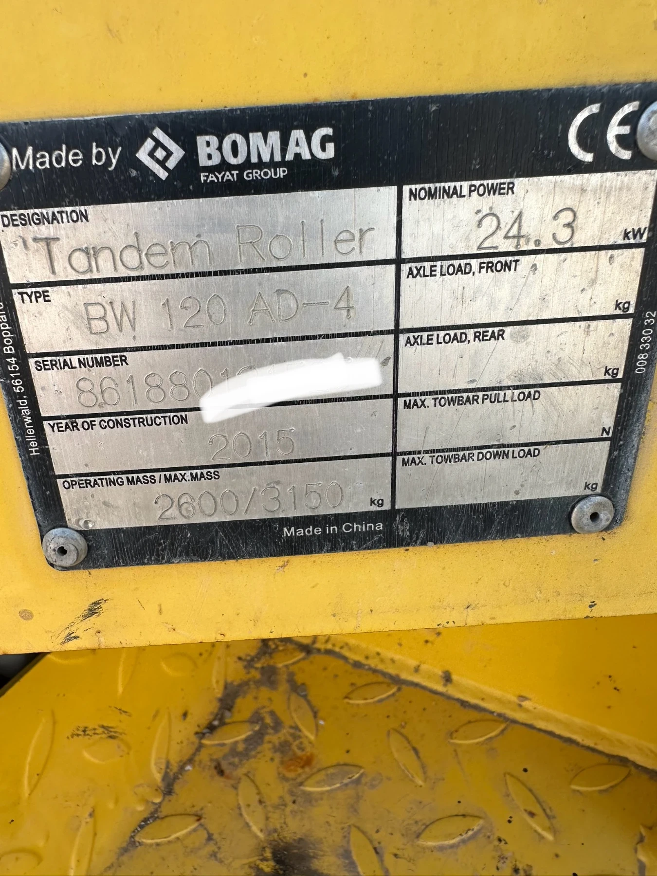 Валяк BOMAG BW120AD-4 НАЛИЧЕН - изображение 6