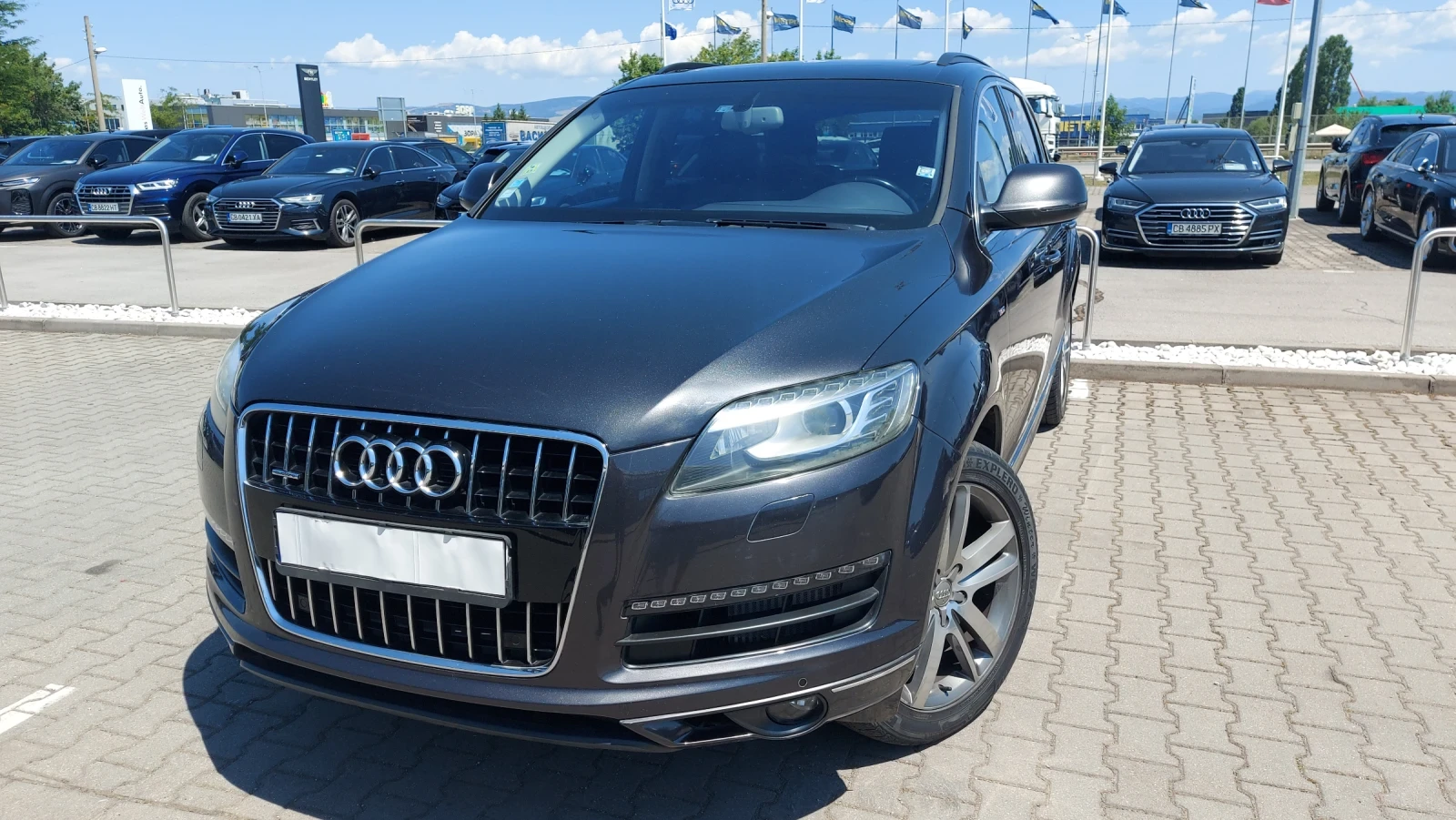 Audi Q7 3.0tdi, Led, NAVI, кожа, 8g-tronic, 245к.с, 6м.