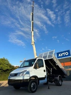 Iveco 35c18 Самосвал+ кран, снимка 4