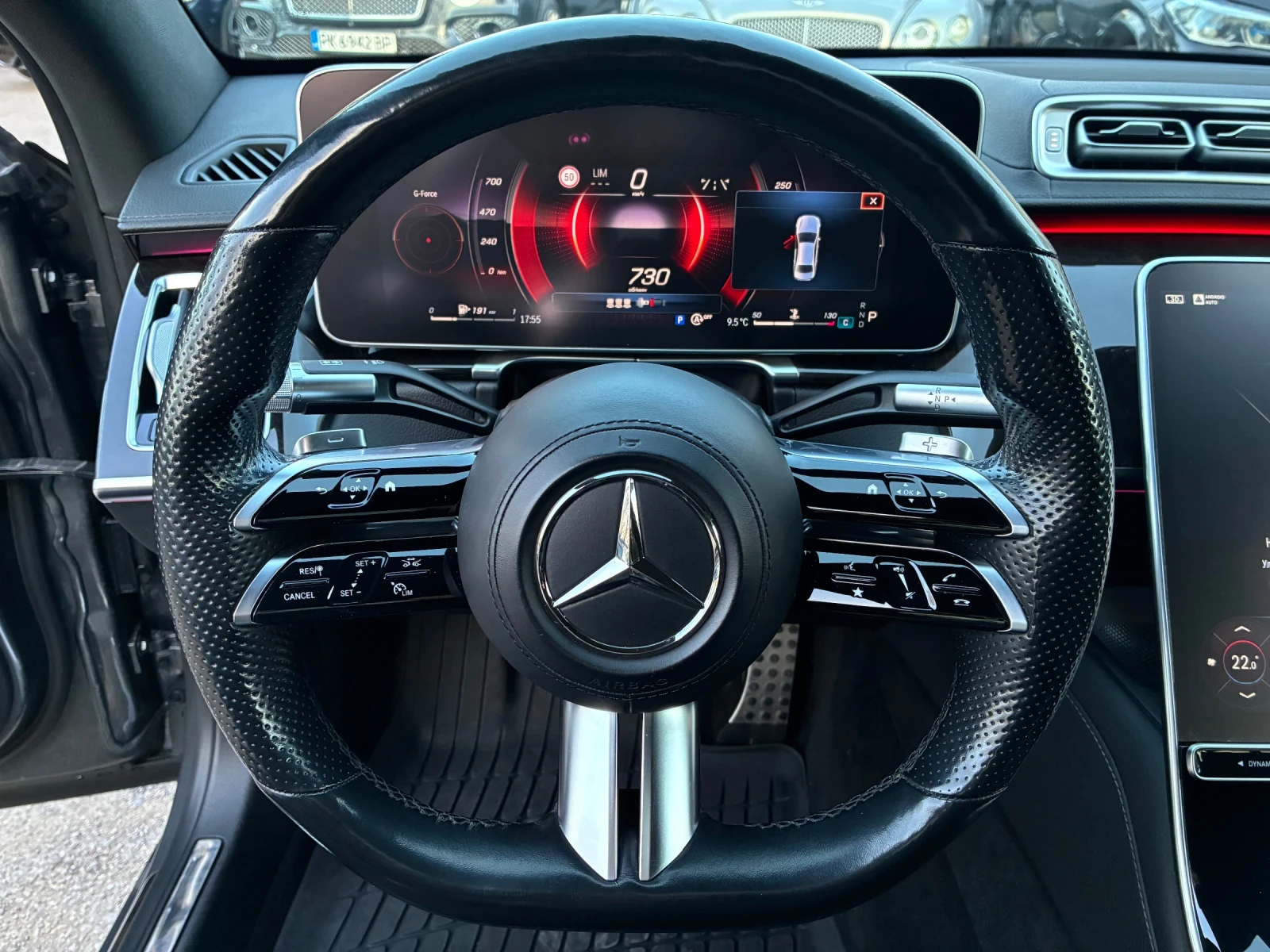 Mercedes-Benz S 400 D/Long/BRABUS/4-Matic/Burmester/Panorama/Full , снимка 12 - Автомобили и джипове - 54086710