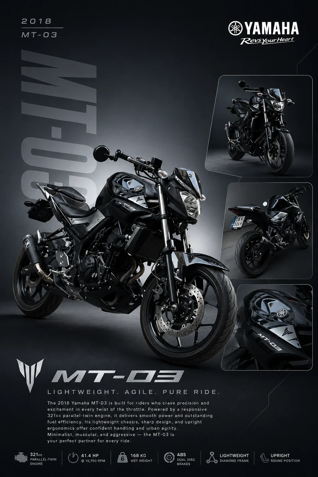 Yamaha Mt-03, снимка 8 - Мотоциклети и мототехника - 56344563