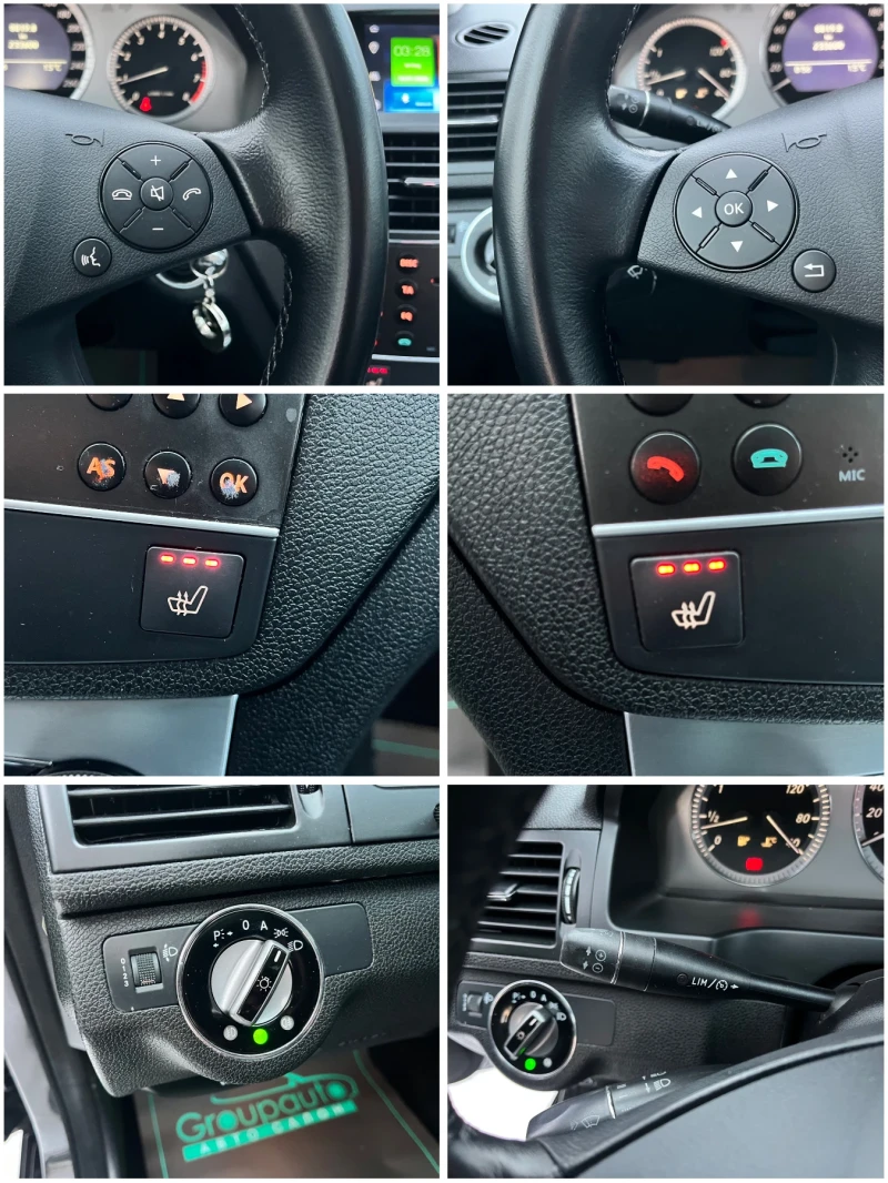 Mercedes-Benz C 180 1, 8i-156k.c/KOMPRESSOR/МУЛТИМЕДИЯ/КОЖА/ПОДГРЕВ!!!, снимка 15 - Автомобили и джипове - 52898235