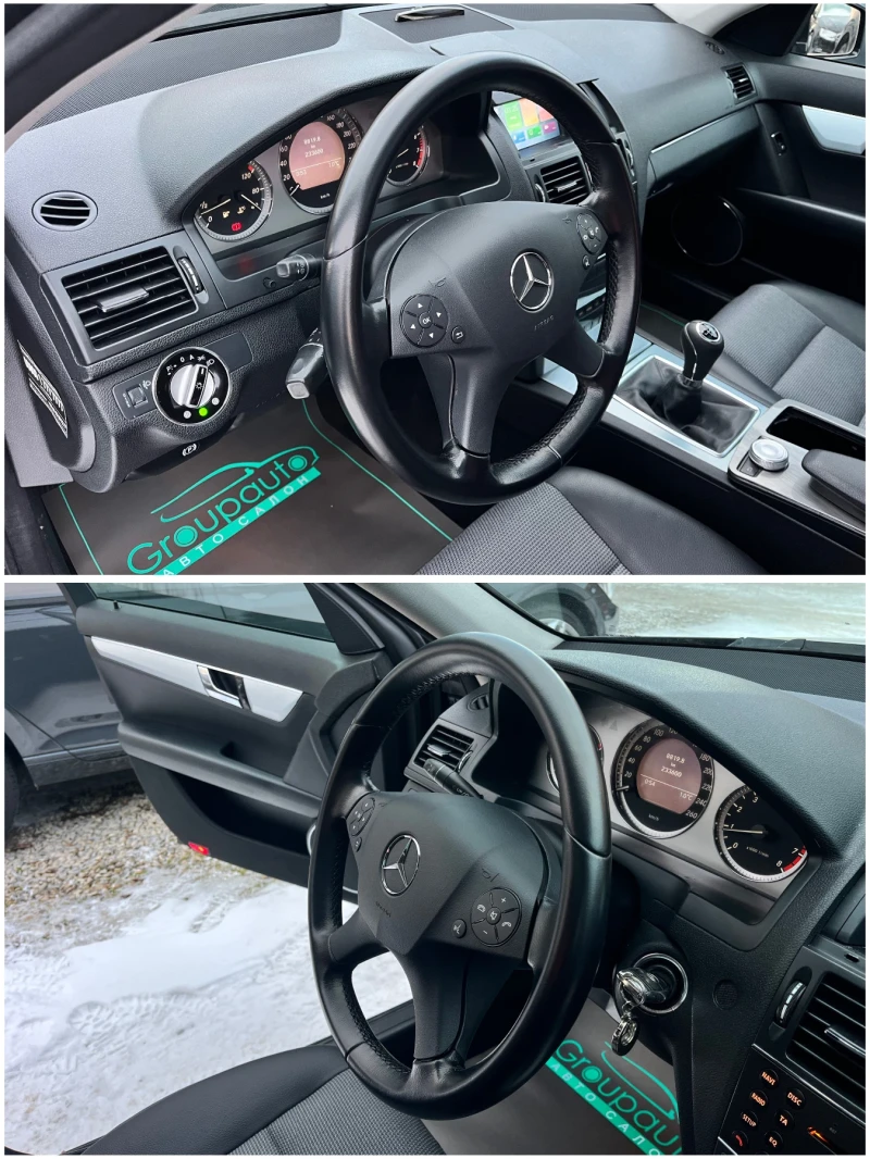 Mercedes-Benz C 180 1, 8i-156k.c/KOMPRESSOR/МУЛТИМЕДИЯ/КОЖА/ПОДГРЕВ!!!, снимка 8 - Автомобили и джипове - 52898235