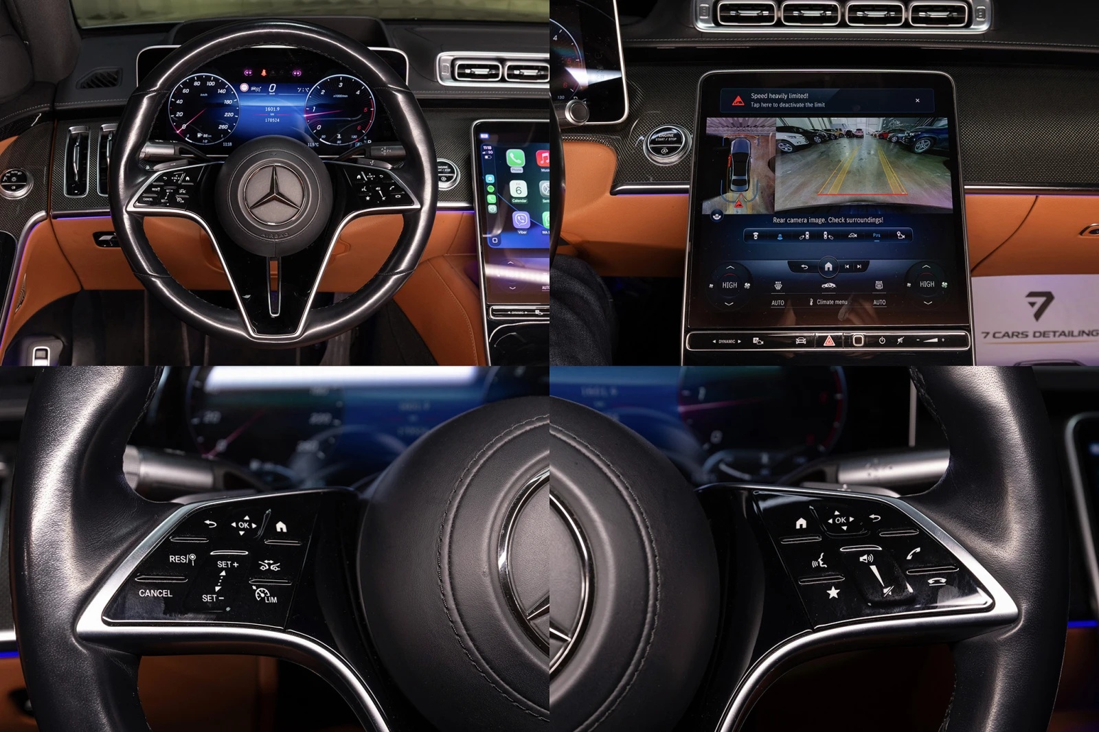 Mercedes-Benz S 400 4MATIC* AMG line* Гаранция* 360 камера* Burmester, снимка 14 - Автомобили и джипове - 54640837