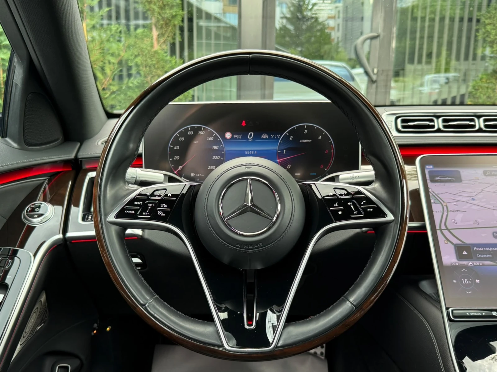 Mercedes-Benz S 450 AMG/TV/BURM/360/MASSAGE, снимка 8 - Автомобили и джипове - 55176368