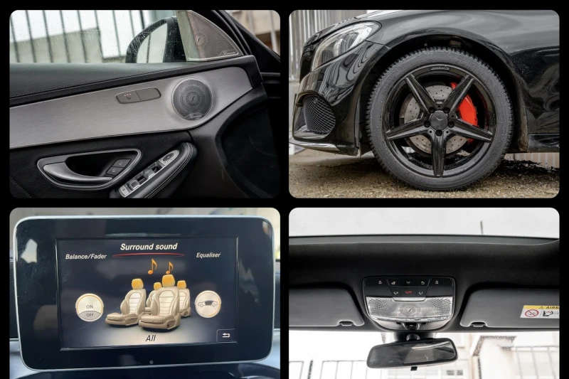 Mercedes-Benz C 220 CDI-AMG-PANORAMA-BURMESTER-AVANTGARDE-ПОДГРЕВ-TOP, снимка 9 - Автомобили и джипове - 52742352