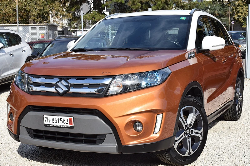 Suzuki Vitara 1.6ШВЕЙЦАРИЯ/АВТОМАТИК/КОЖА/ЛЕД/НАВИ/ДИСТРОНИК, снимка 1 - Автомобили и джипове - 47355298