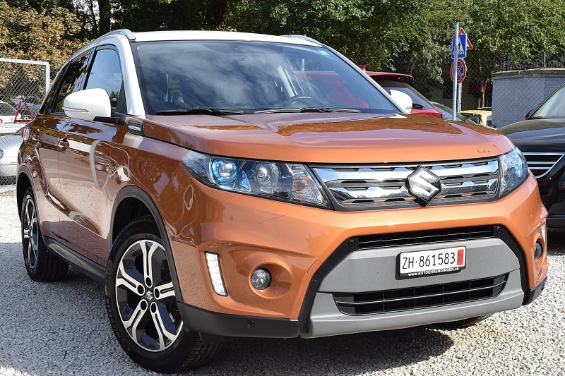 Suzuki Vitara 1.6ШВЕЙЦАРИЯ/АВТОМАТИК/КОЖА/ЛЕД/НАВИ/ДИСТРОНИК, снимка 3 - Автомобили и джипове - 47355298