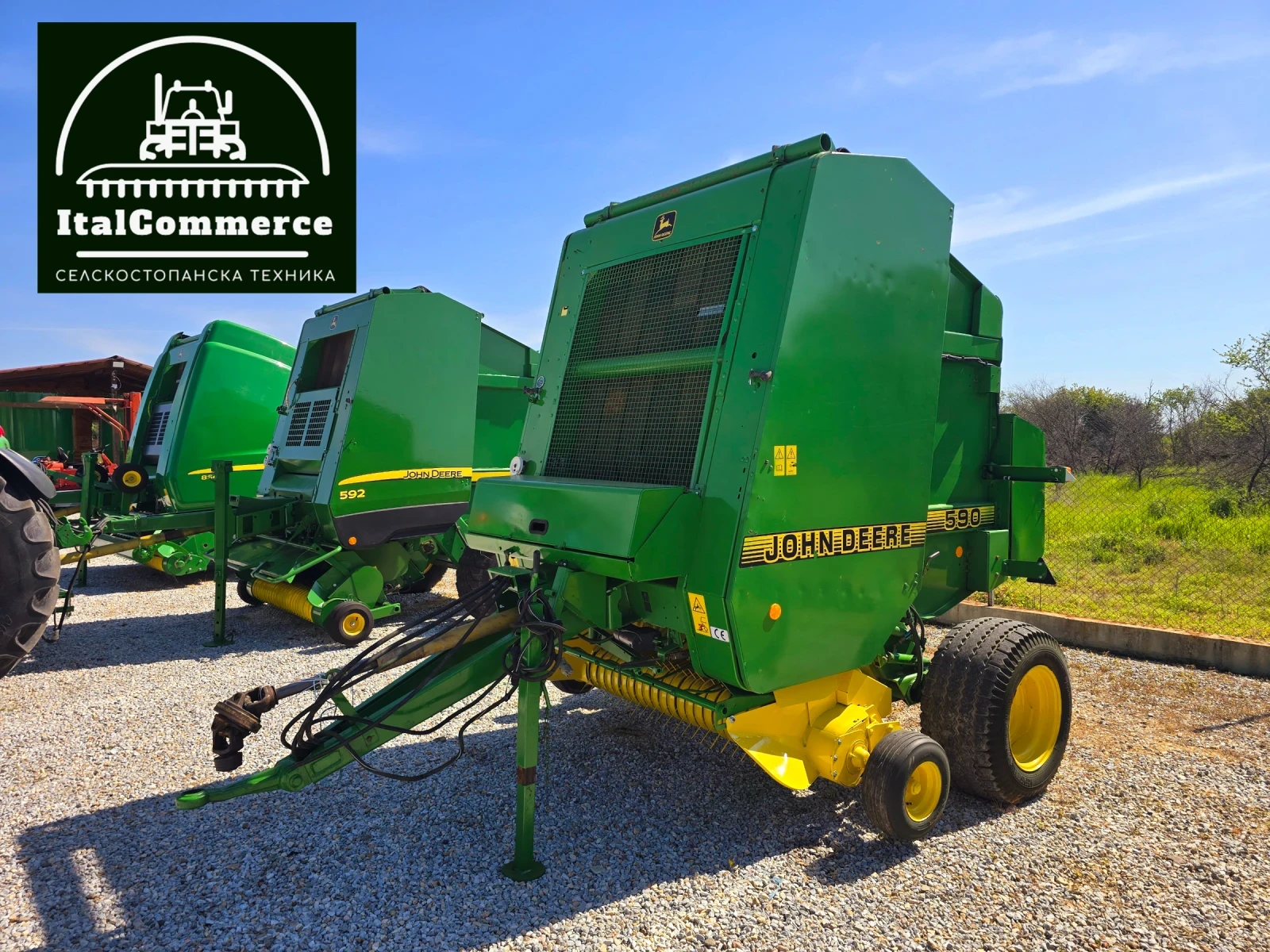 Балировачка John Deere 590 мрежа + сезал, снимка 8 - Селскостопанска техника - 54364843