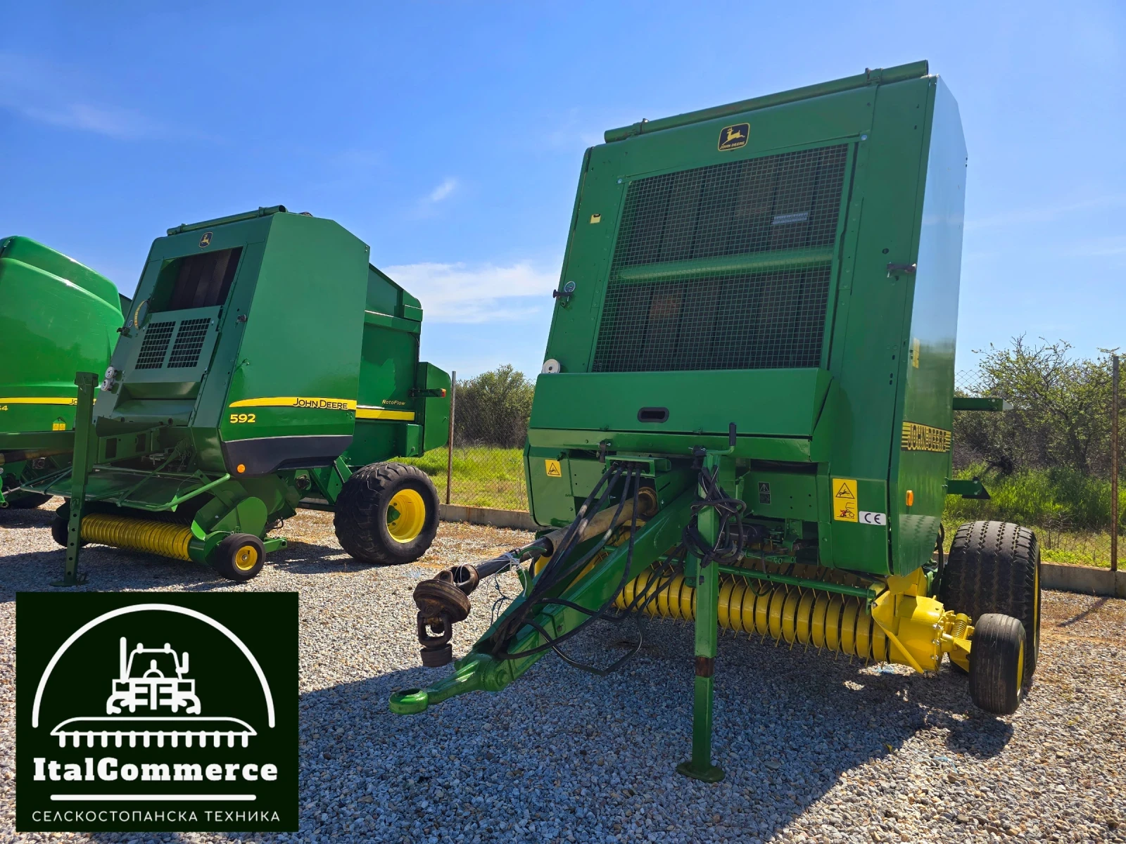 Балировачка John Deere 590 мрежа + сезал, снимка 12 - Селскостопанска техника - 54364843