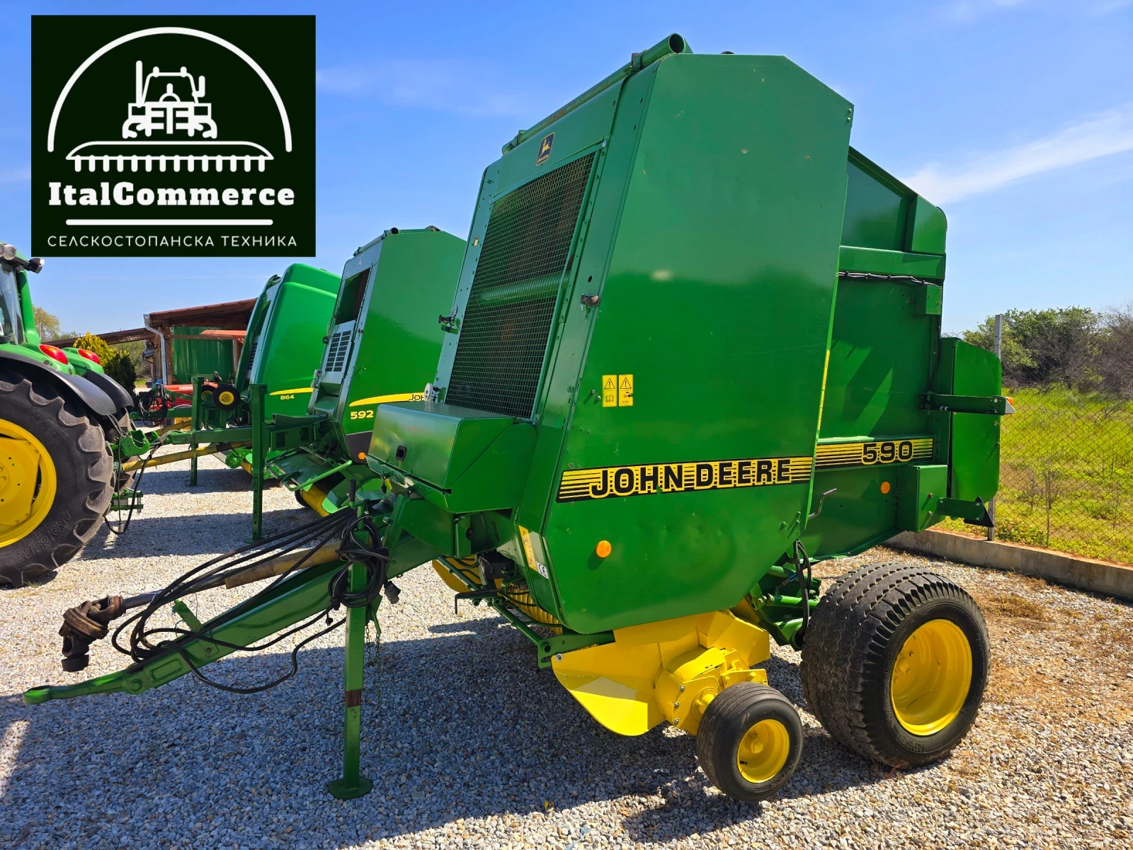 Балировачка John Deere 590 мрежа + сезал, снимка 7 - Селскостопанска техника - 54364843