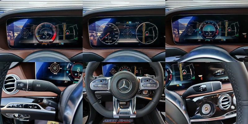 Mercedes-Benz S 63 AMG L/4M/4D BURMESTER/DISTR/TV/HUD/МАСАЖ/ПАНО/F1/LIZI, снимка 9 - Автомобили и джипове - 47926609