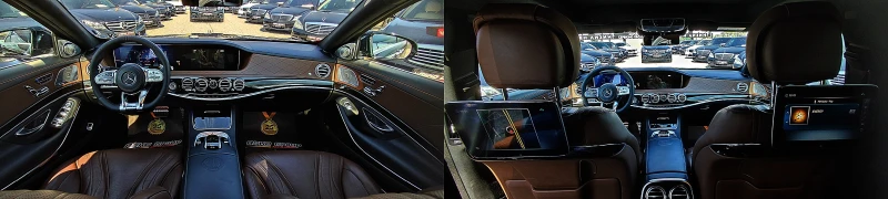 Mercedes-Benz S 63 AMG L/4M/4D BURMESTER/DISTR/TV/HUD/МАСАЖ/ПАНО/F1/LIZI, снимка 8 - Автомобили и джипове - 47926609