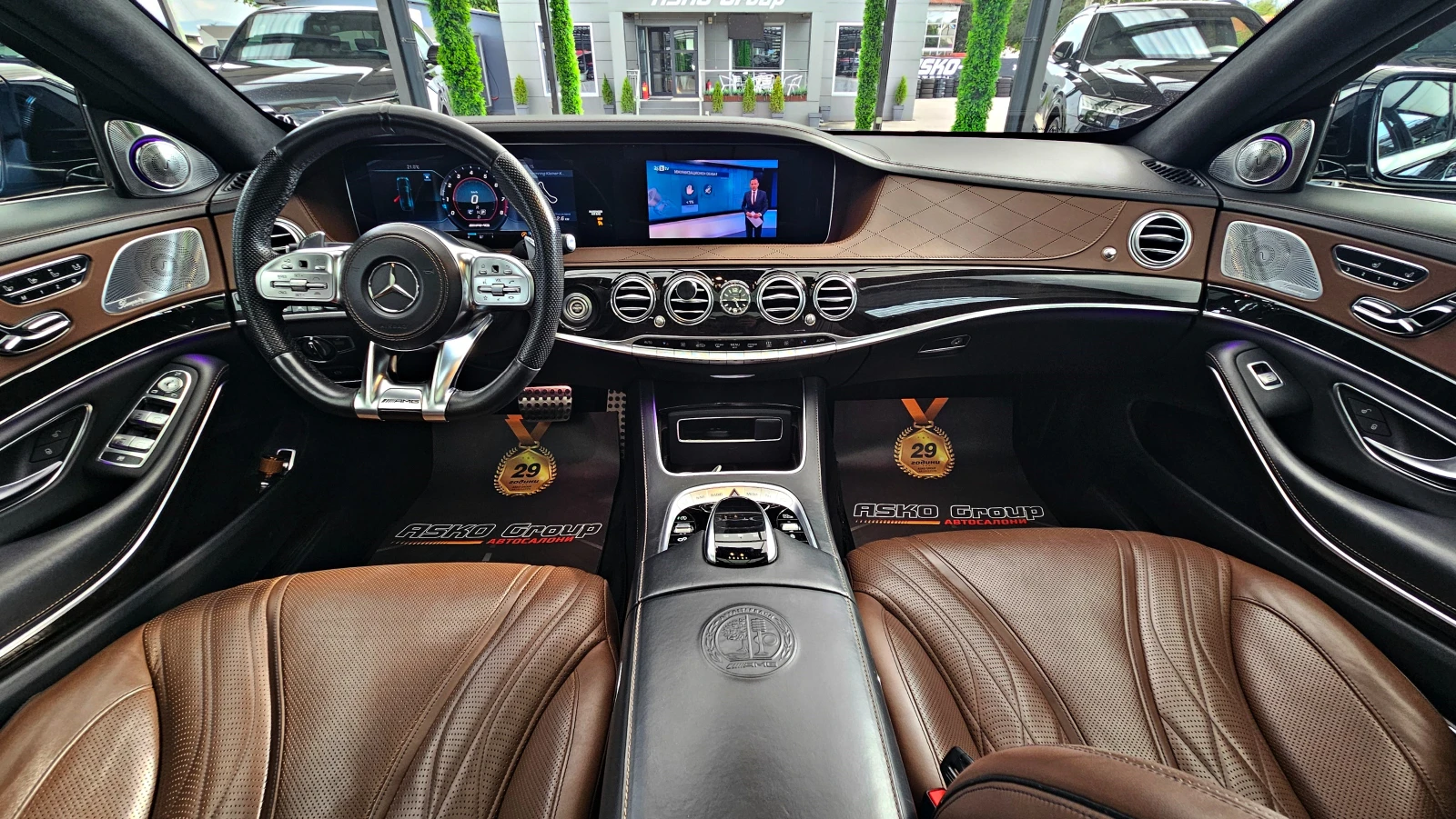 Mercedes-Benz S 63 AMG L/4M/4D BURMESTER/DISTR/TV/HUD/МАСАЖ/ПАНО/F1/LIZI - изображение 8