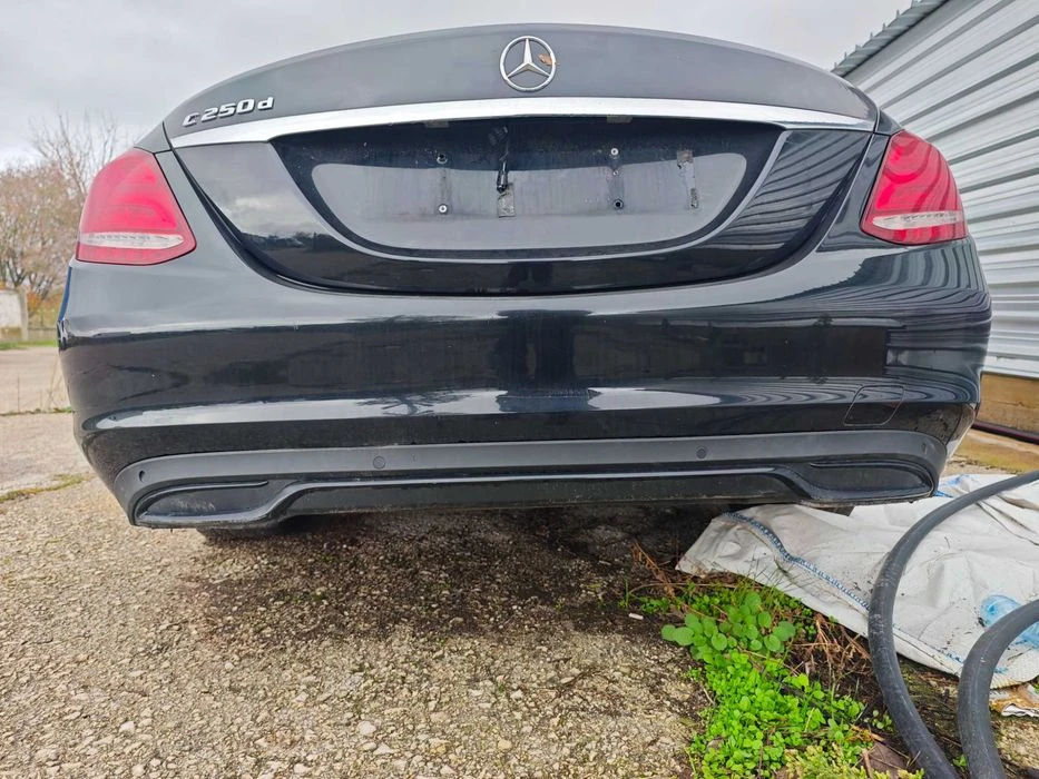Задна броня Mercedes W205 седан C Class Мерцедес с дифузьор A2058850225