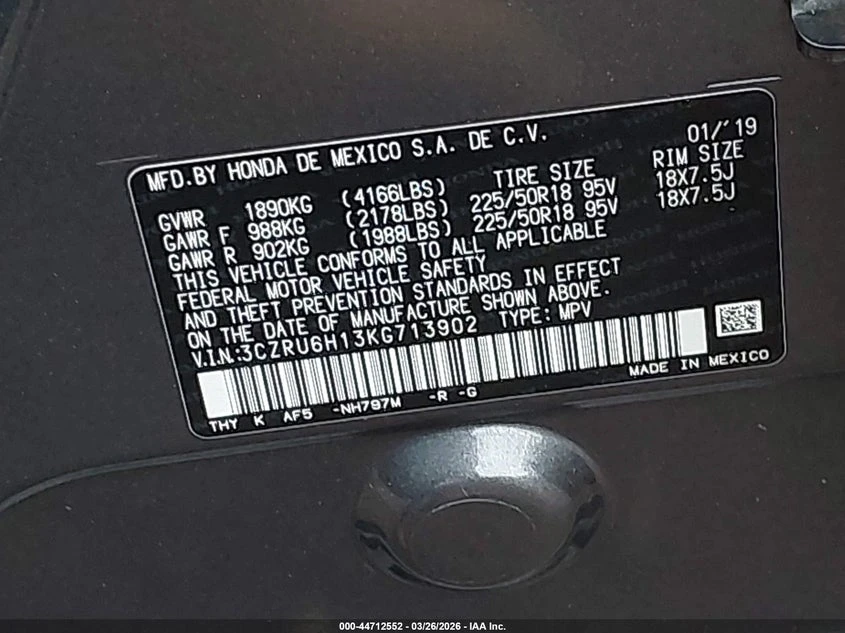 Honda Hr-v 1.8l Sport, снимка 9 - Автомобили и джипове - 54100658