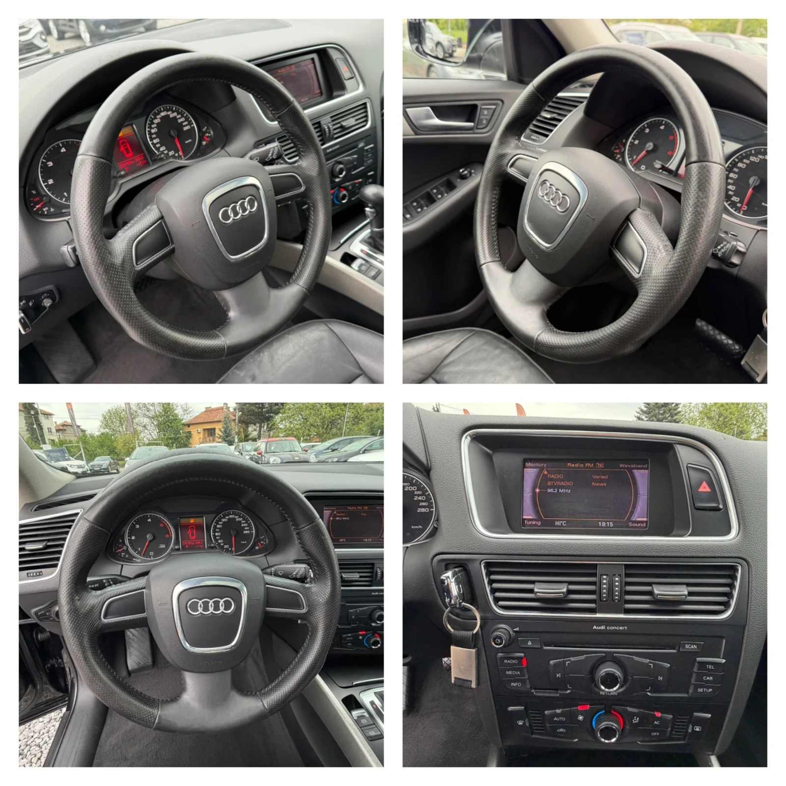 Audi Q5 3.0TDI, 240Hp, Quattro, Кожа, Панорама, Нови Гуми,, снимка 16 - Автомобили и джипове - 54478598