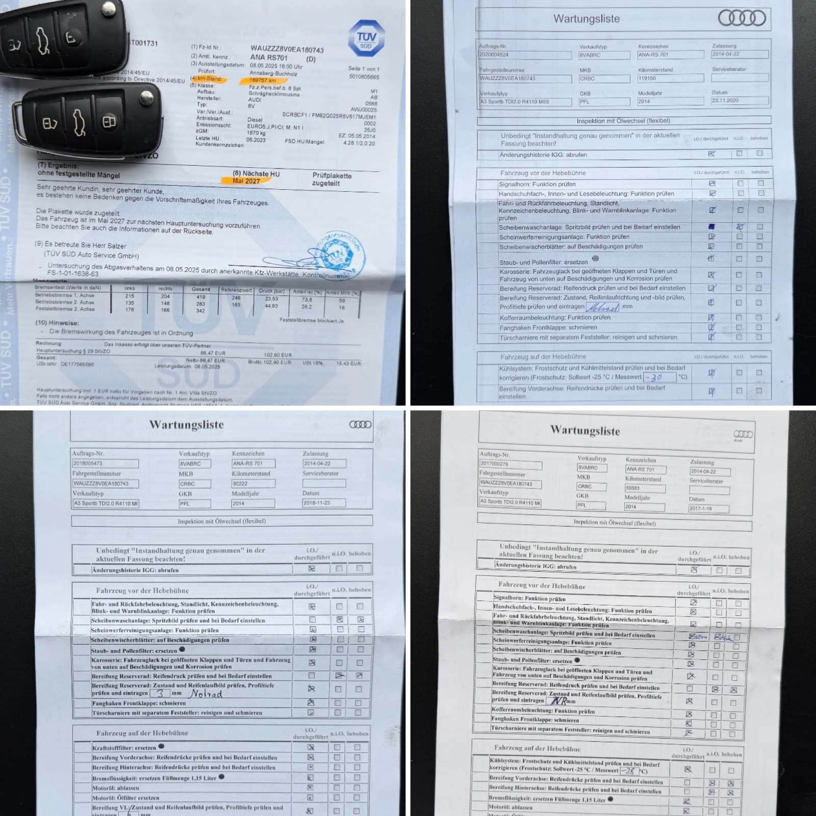 Audi A3 2.0TDI* СЕРВИЗНА КНИЖКА С ПЪЛНА ИСТОРИЯ, снимка 17 - Автомобили и джипове - 54484971