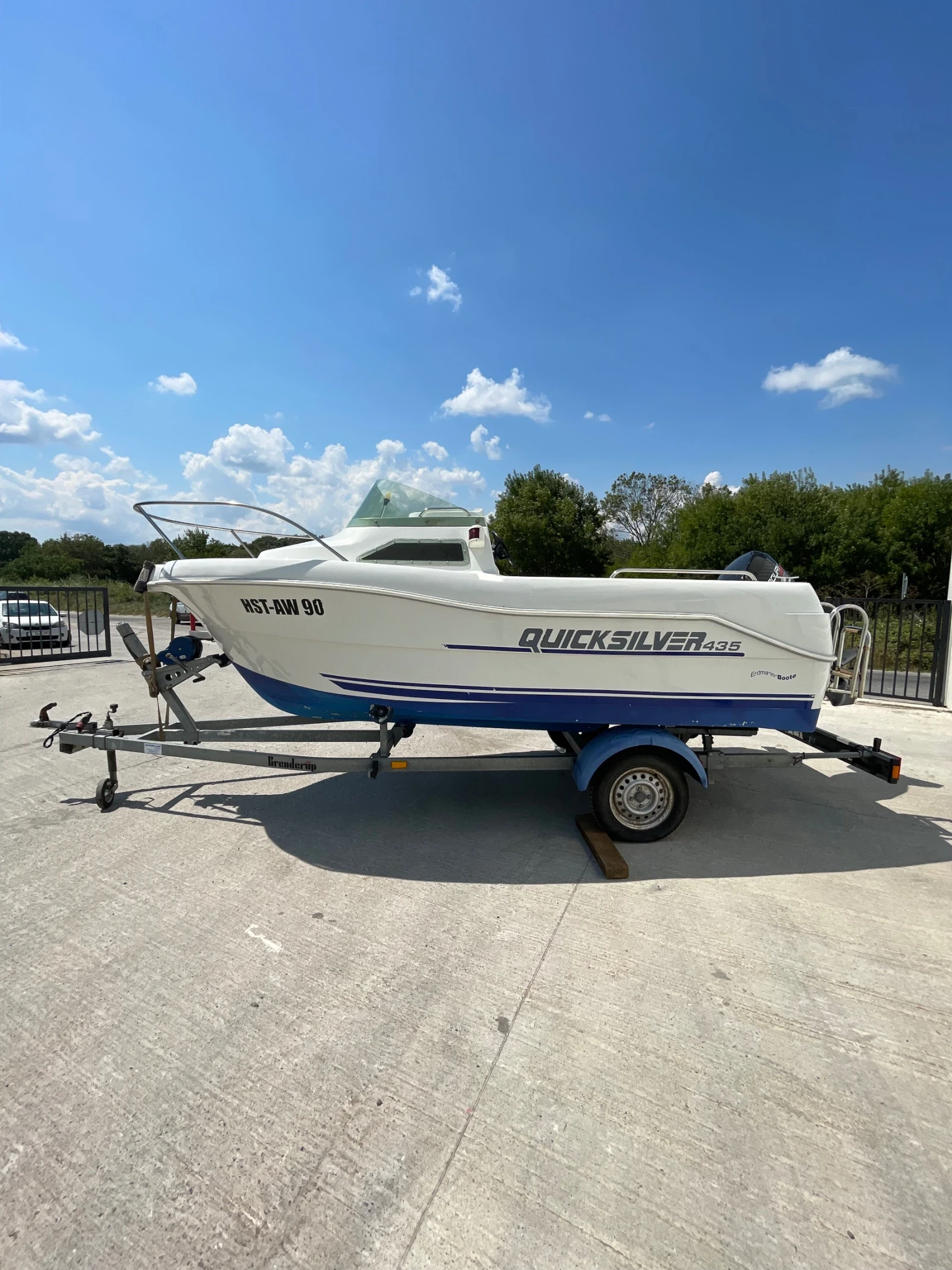 Лодка Quicksilver 435+ колесар, снимка 4 - Воден транспорт - 55686681
