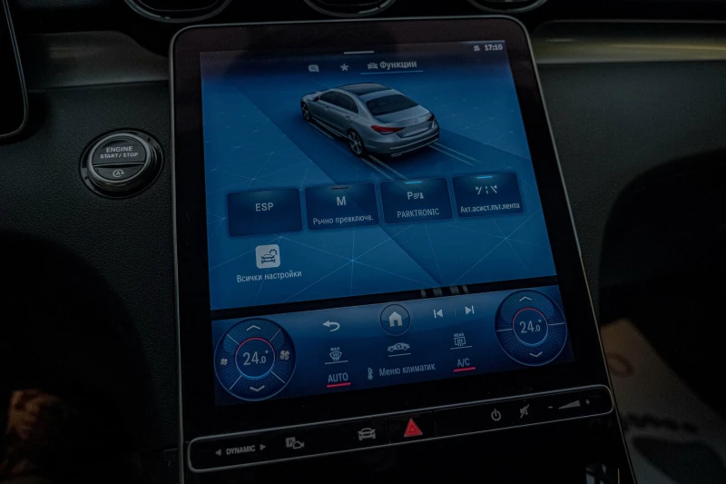 Mercedes-Benz C 300 CDI/9G Tronic/Virtual/Подгрев/Камера/Седан, снимка 12 - Автомобили и джипове - 52298665