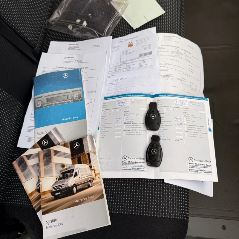 Mercedes-Benz Sprinter 313 128хл.км-Климатроник-Брезент-Нов Внос, снимка 14 - Бусове и автобуси - 52572776