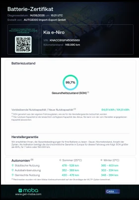 Kia Niro EV 64KW/h 204 k.�. SOH-99%-���������� ����� ����A� | Mobile.bg � ����� ������ 17