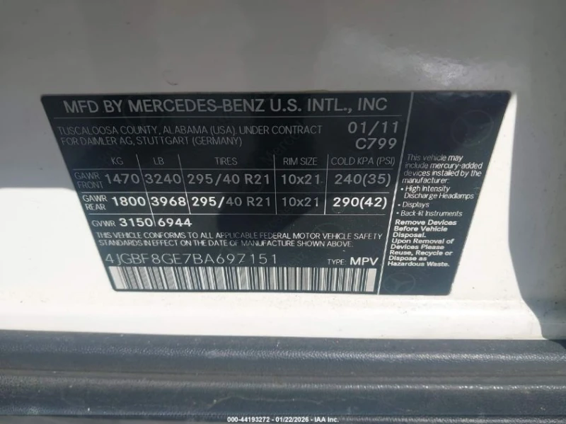 Mercedes-Benz GL 550 5.5l 4Matic, снимка 9 - Автомобили и джипове - 53323006