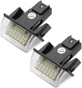 Плафон заден номер LED к-т 2 бр Citroen/Peugeot 6340A3 /6340F9, снимка 1 - Части - 45624221