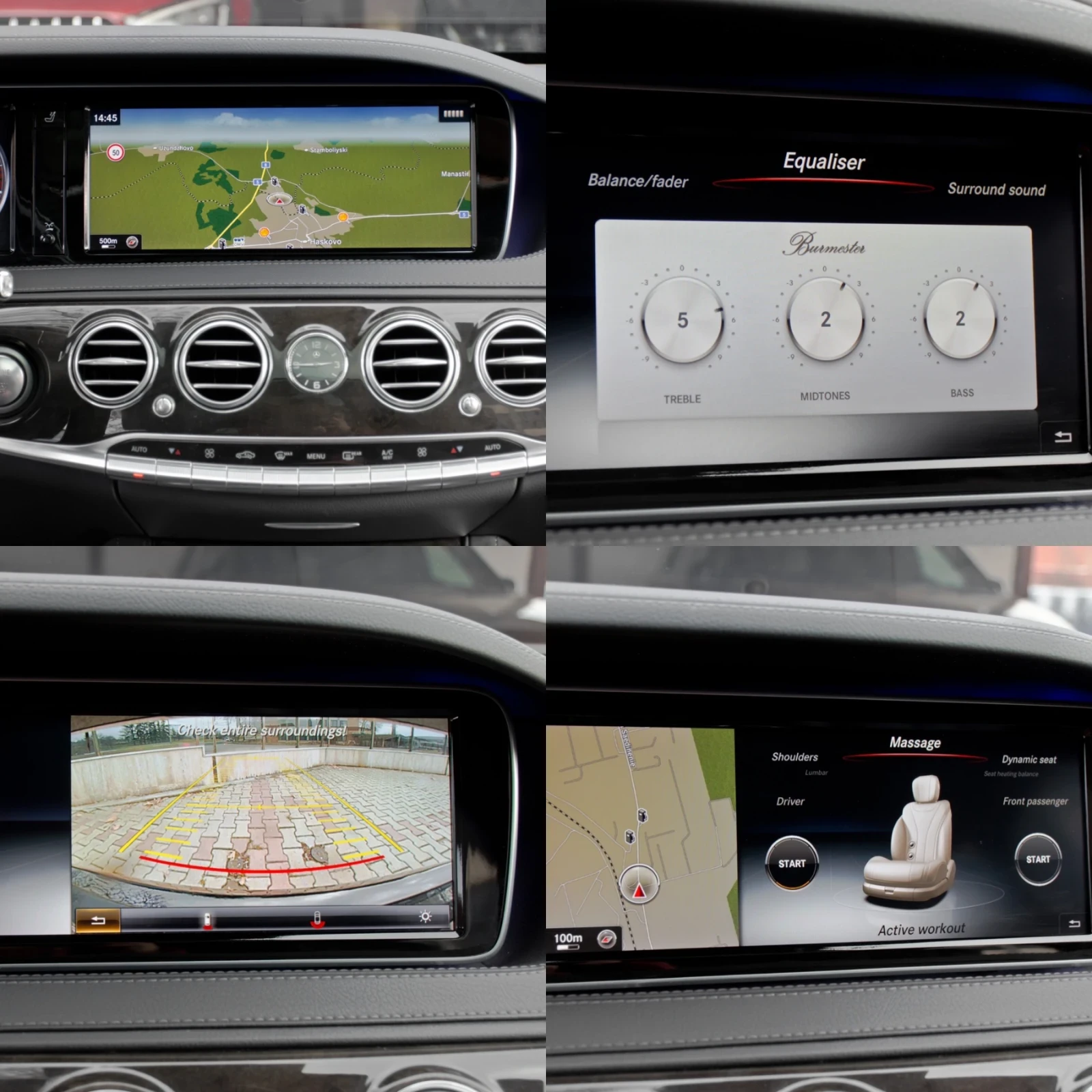 Mercedes-Benz S 500 BRABUS/7G/HUD/PANO/20, снимка 13 - Автомобили и джипове - 55989816