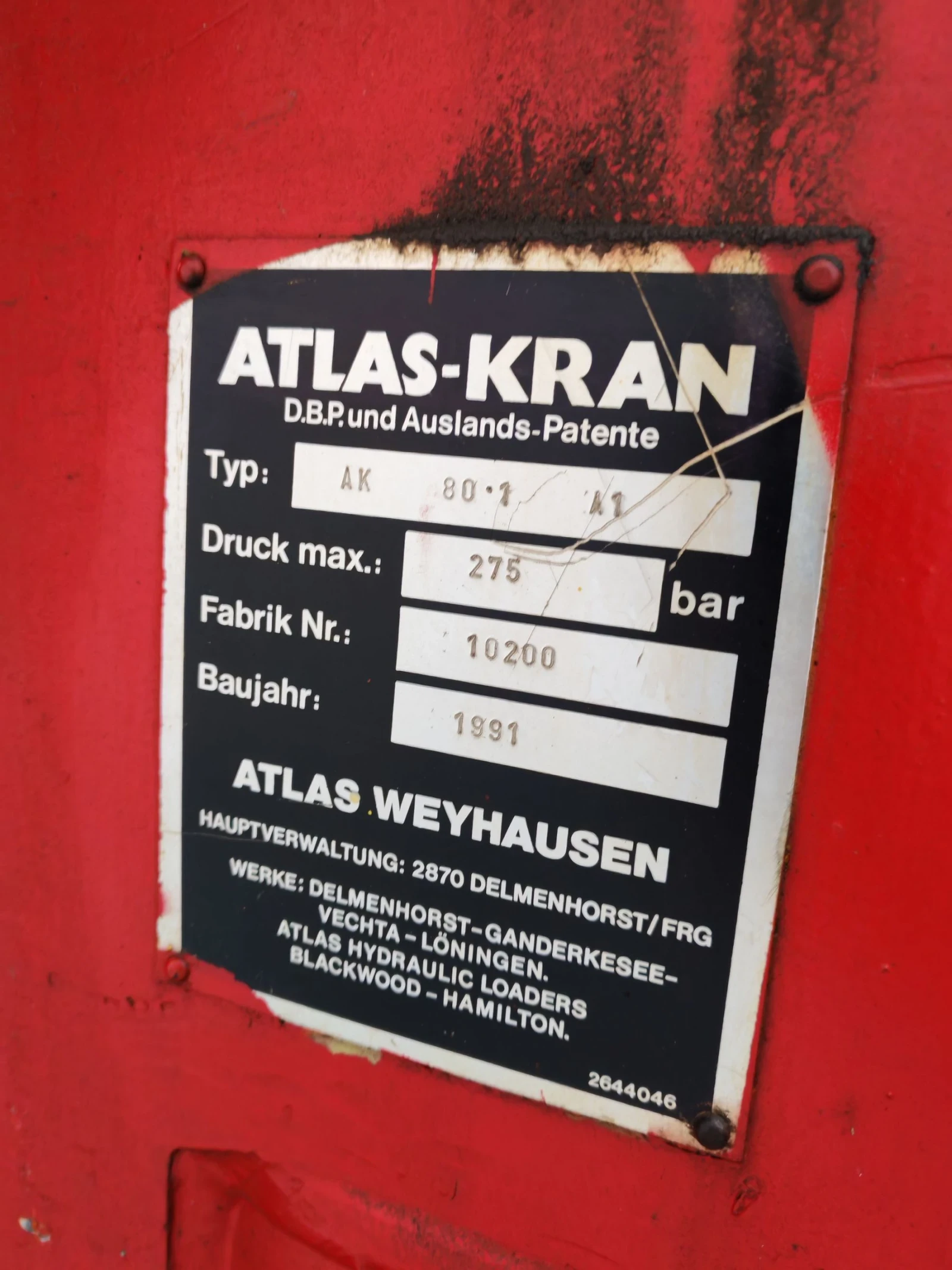 Автокран Друга марка ATLAS  80.1 - изображение 8