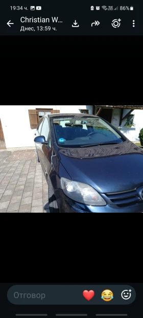 VW Golf Plus 1.6 бензин, климатроник , снимка 2