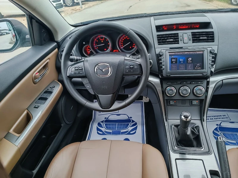 Mazda 6 2.5i-170кс-ШВЕЙЦАРИЯ-РЪЧКА-6ск-FACELIFT-NAVI, снимка 15 - Автомобили и джипове - 52348618