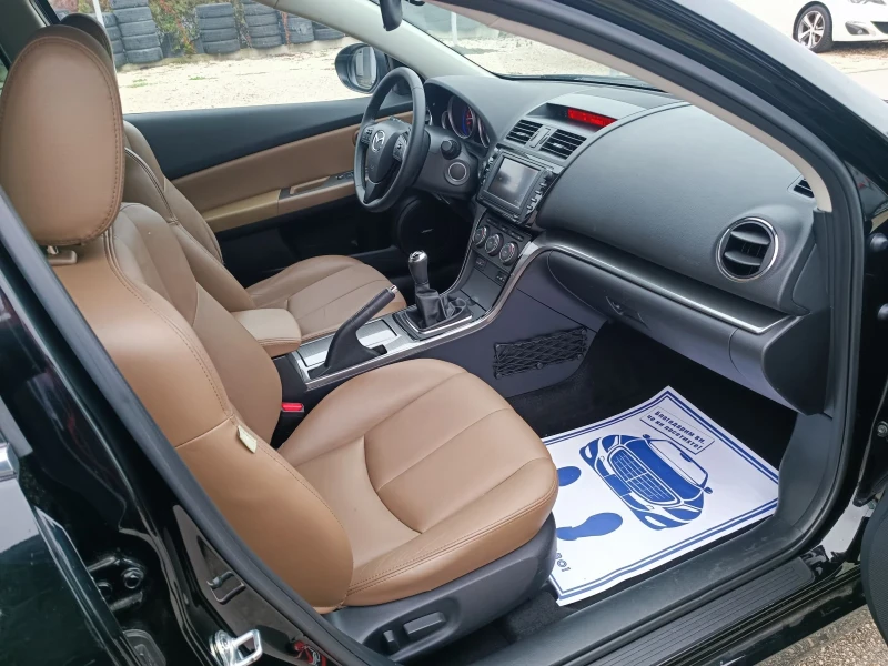 Mazda 6 2.5i-170кс-ШВЕЙЦАРИЯ-РЪЧКА-6ск-FACELIFT-NAVI, снимка 13 - Автомобили и джипове - 52348618