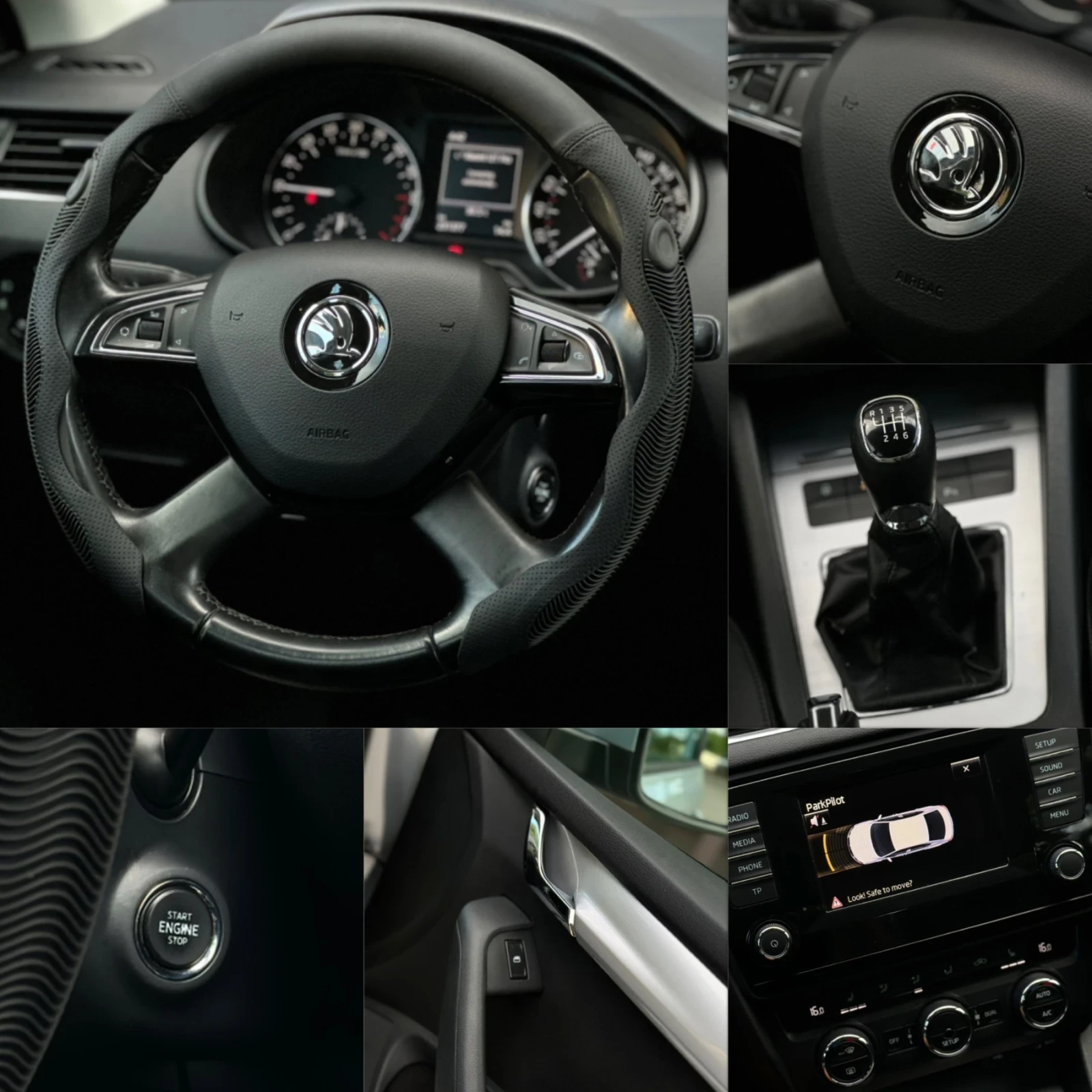 Skoda Octavia 2.00D/150к.с/KeyLess/КОЖА/FULL* LED/Обслужен/Full/, снимка 16 - Автомобили и джипове - 55288919