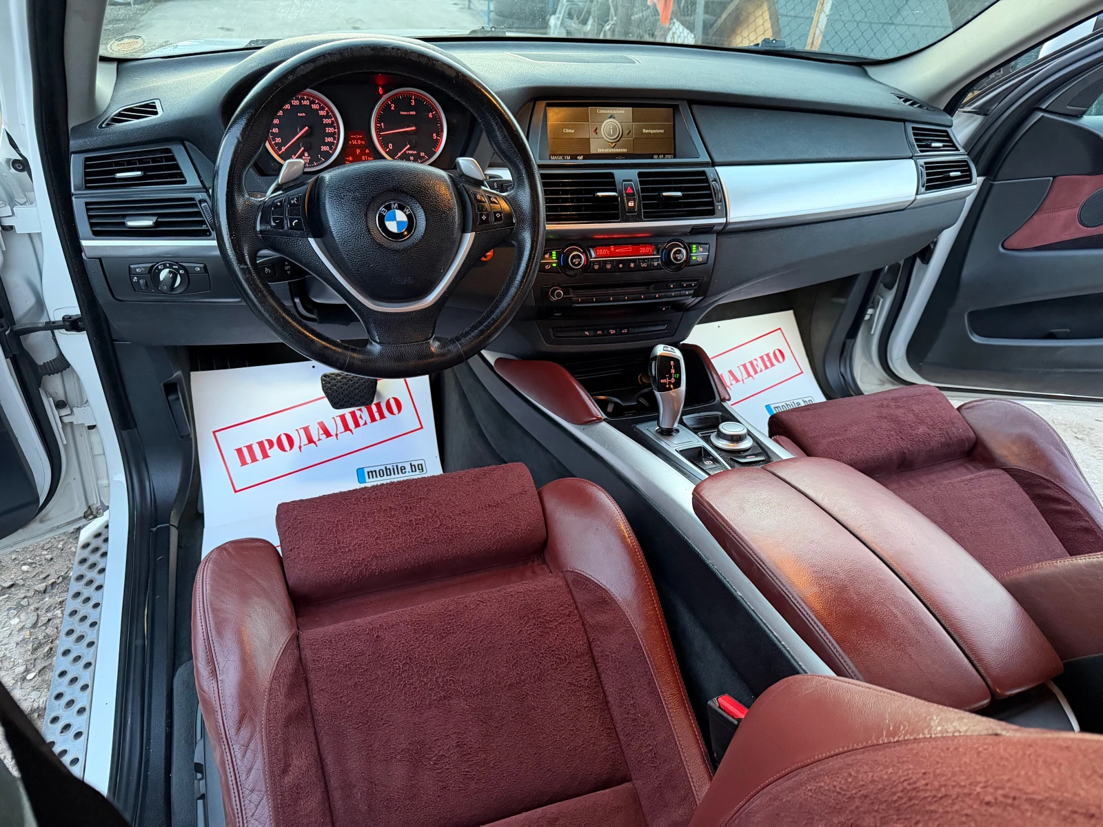 BMW X6 3.5D 286HP M57 X-DRIVE SPORT RECARO ALKANTARA 2010, снимка 11 - Автомобили и джипове - 53803697