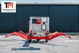 Автовишка Друга марка Телескопична вишка ремарке Teupen GT17H, снимка 5