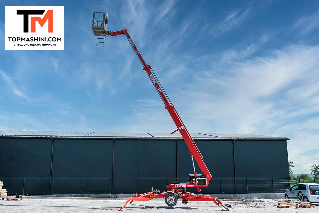 Автовишка Друга марка Телескопична вишка ремарке Teupen GT17H, снимка 1