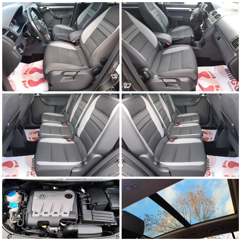 VW Touran 1.6TDI 6ск. LIFE EDITION* NAVI* ПАНОРАМА* FULL, снимка 11 - Автомобили и джипове - 48328344