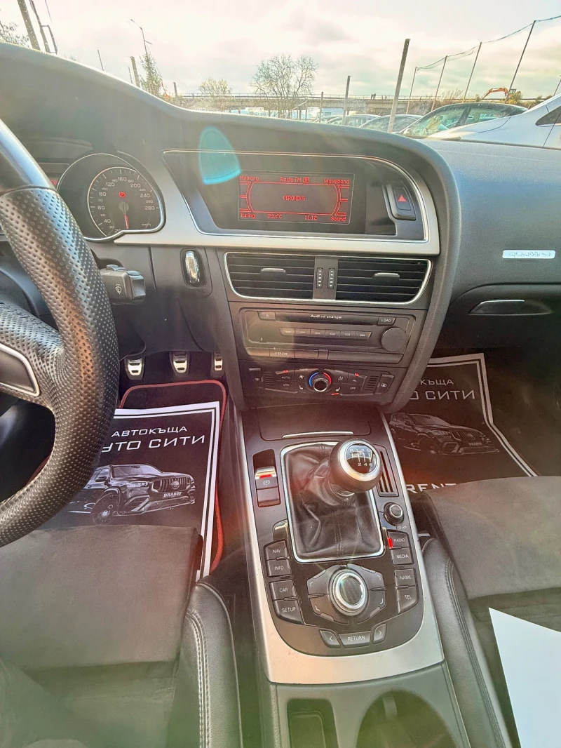 Audi A5 3.0* Quattro* Сервизна история* Топ* Клима* Ръчка*, снимка 14 - Автомобили и джипове - 52757684