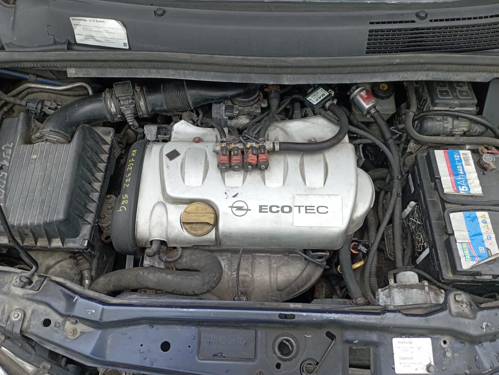 Opel Zafira 1.8 125к.с Автоматик Агу, снимка 14 - Автомобили и джипове - 55419462