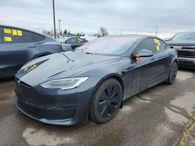 Tesla Model S * PLAID * ОБДУХВАНЕ* ПОДГРЕВ* BLIND SPOT* , снимка 1