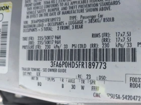 Ford Fusion 1.5L I-4 DI, DOHC, VVT, TURBO, 181HP Front Wheel - 5300 € / 10365.90 лв. - 70328338 15