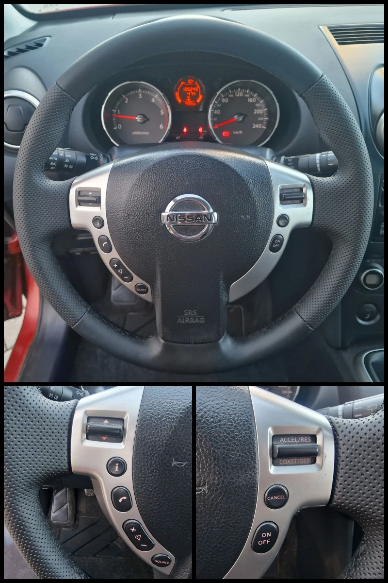 Nissan Qashqai + 2/1.5 DCI/6ck/Панорама/7 места/10.2009г, снимка 9 - Автомобили и джипове - 48094031