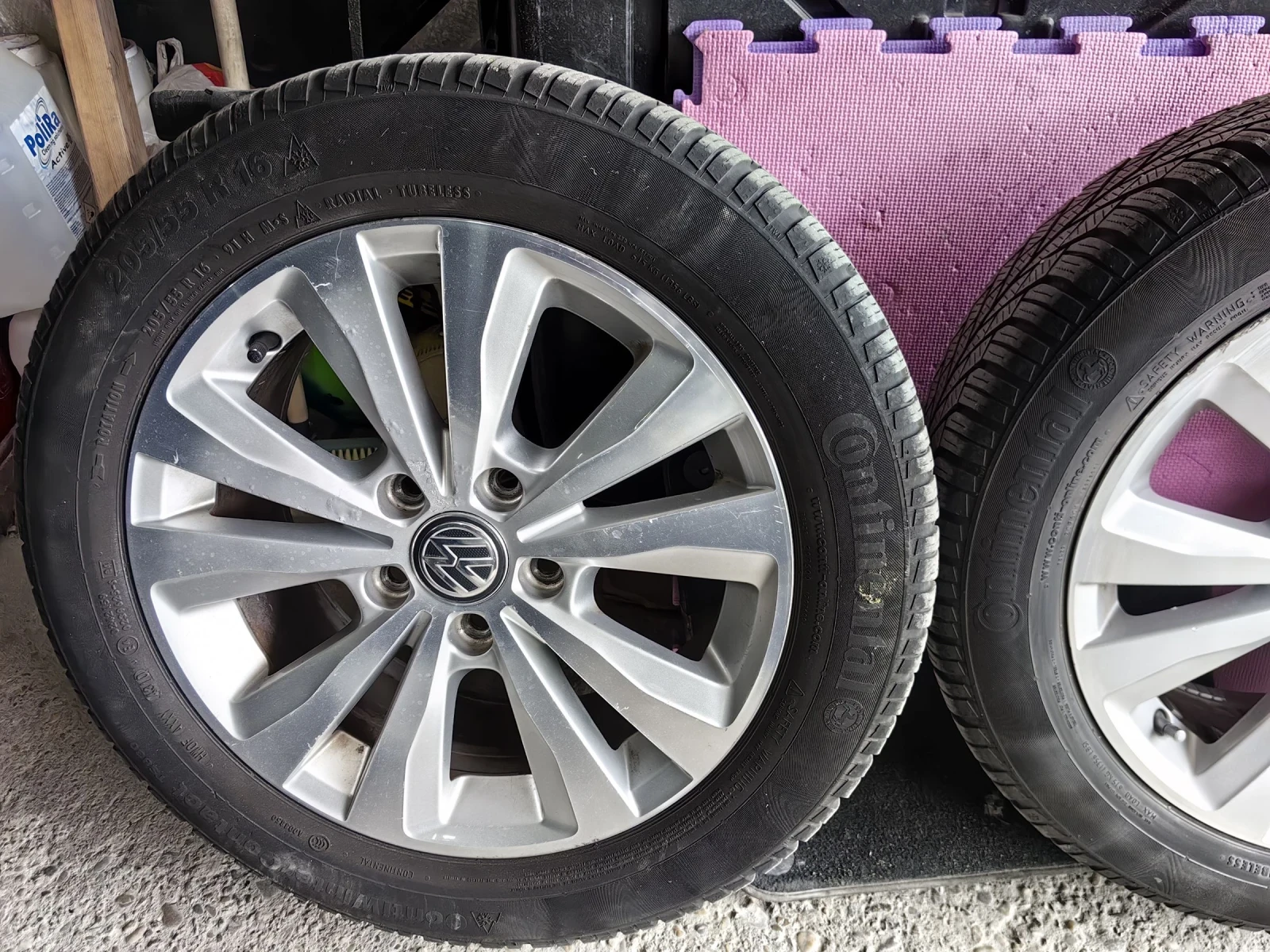 Гуми с джанти Continental 205/55R16, снимка 4 - Гуми и джанти - 54582413